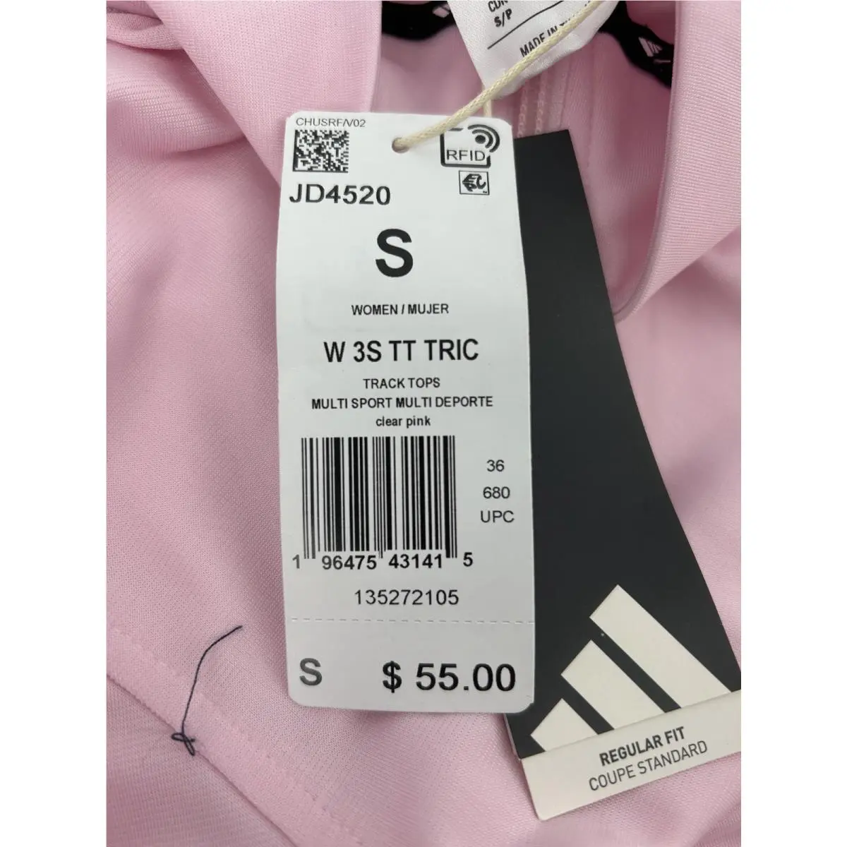 Adidas clothing - JD4520 - JD4520 - Clear Pink (UPC: 196475431415) 0