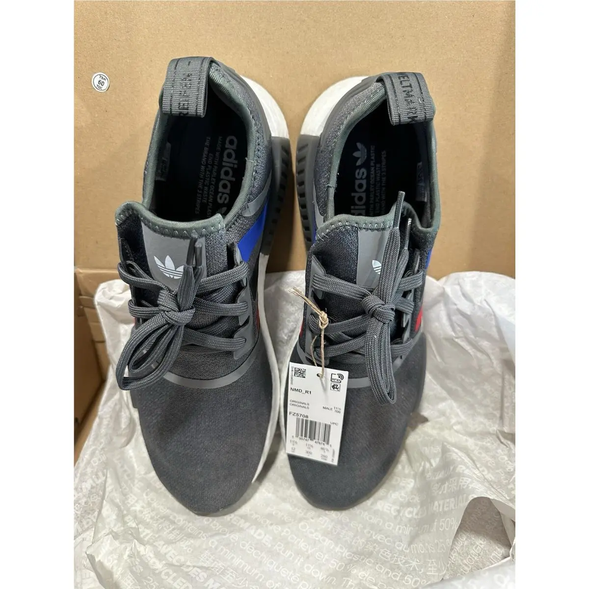 Adidas shoes - Adidas NMD R1 - NMD - Adidas Mens Sneakers - Gray 3
