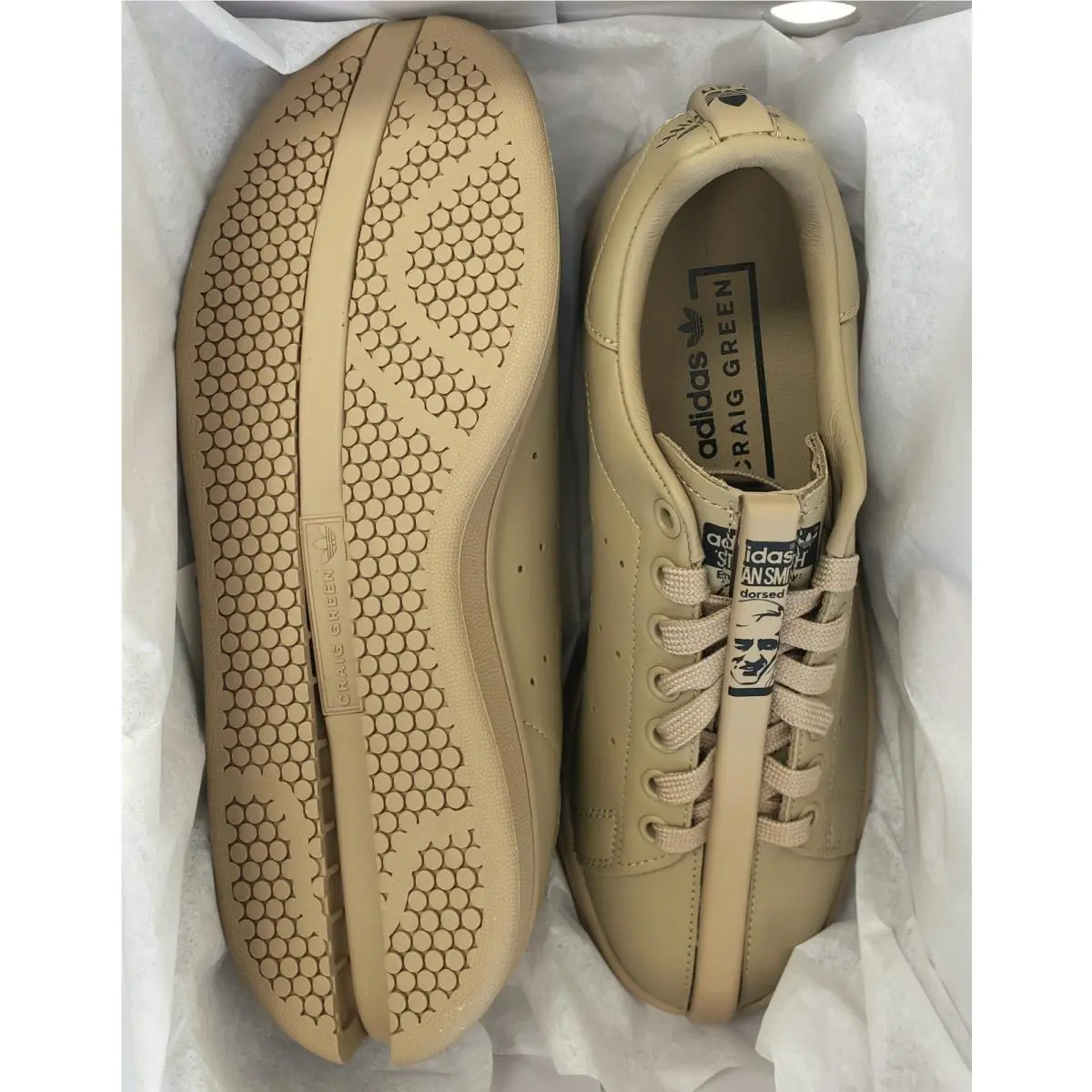 Adidas shoes - Adidas x Craig Green Split Stan Smith - Beige (UPC: 196464123963) 2