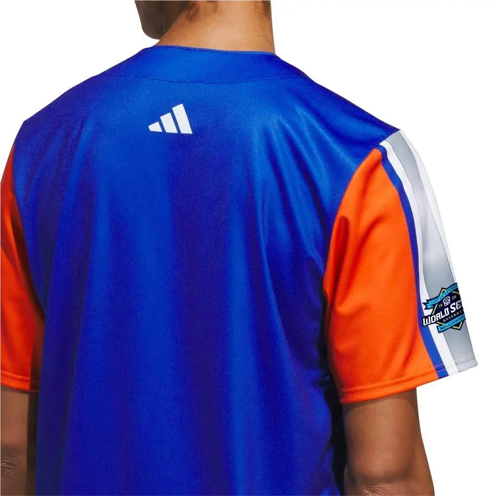 Adidas clothing - adidas Great Lakes  League World Series Replica Jersey - SB1158-KM8338 - Blue (UPC: 199219676479) 4