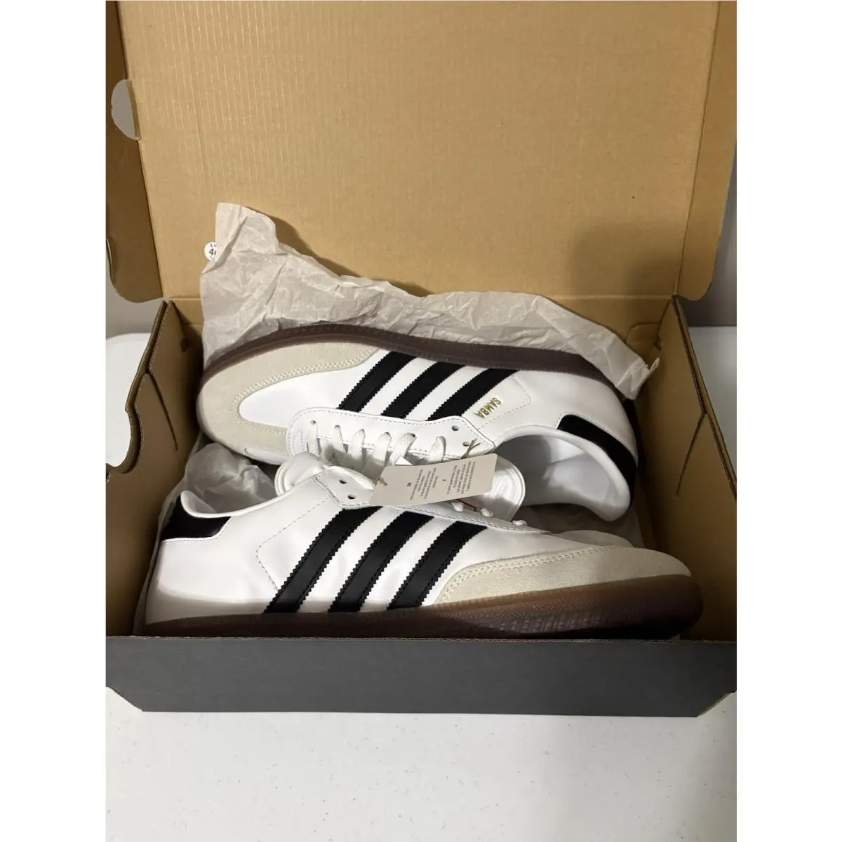 Adidas shoes - adidas Samba - Samba - White With Black Stripes 8
