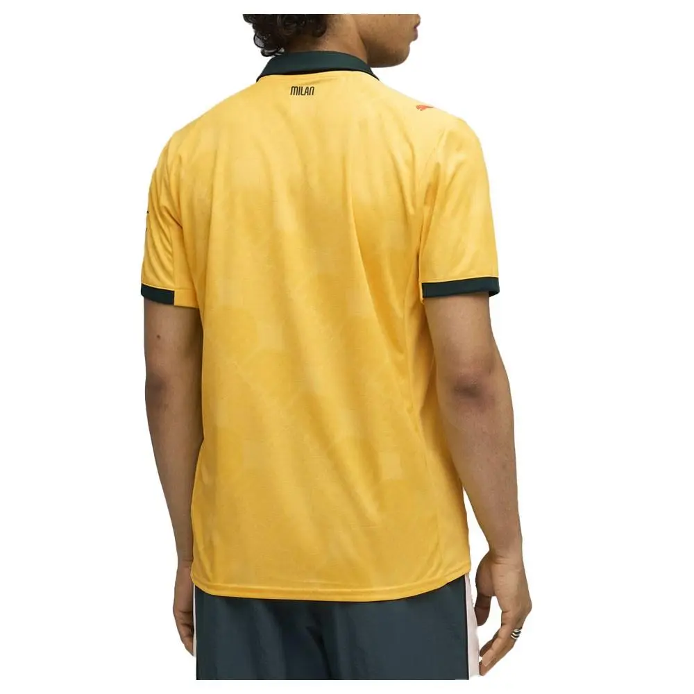 Puma clothing - PUMA Ac Milan Third Collared Short Sleeve Soccer Jersey Replica - 77997903 - Yellow 7