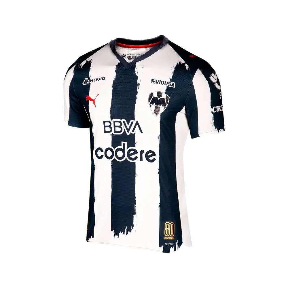 Puma clothing - PUMA Monterrey Home Promo 2526 Crew Neck Short Sleeve Soccer Jers - 70693501 - Blue 1