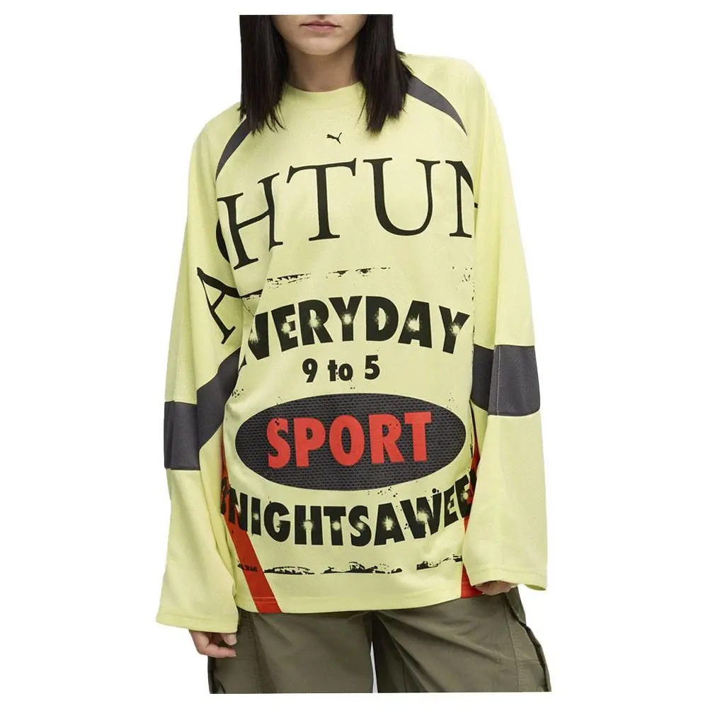 Puma clothing - PUMA Nine To Five VNeck Long Sleeve Jersey - 63250435 - Yellow 6