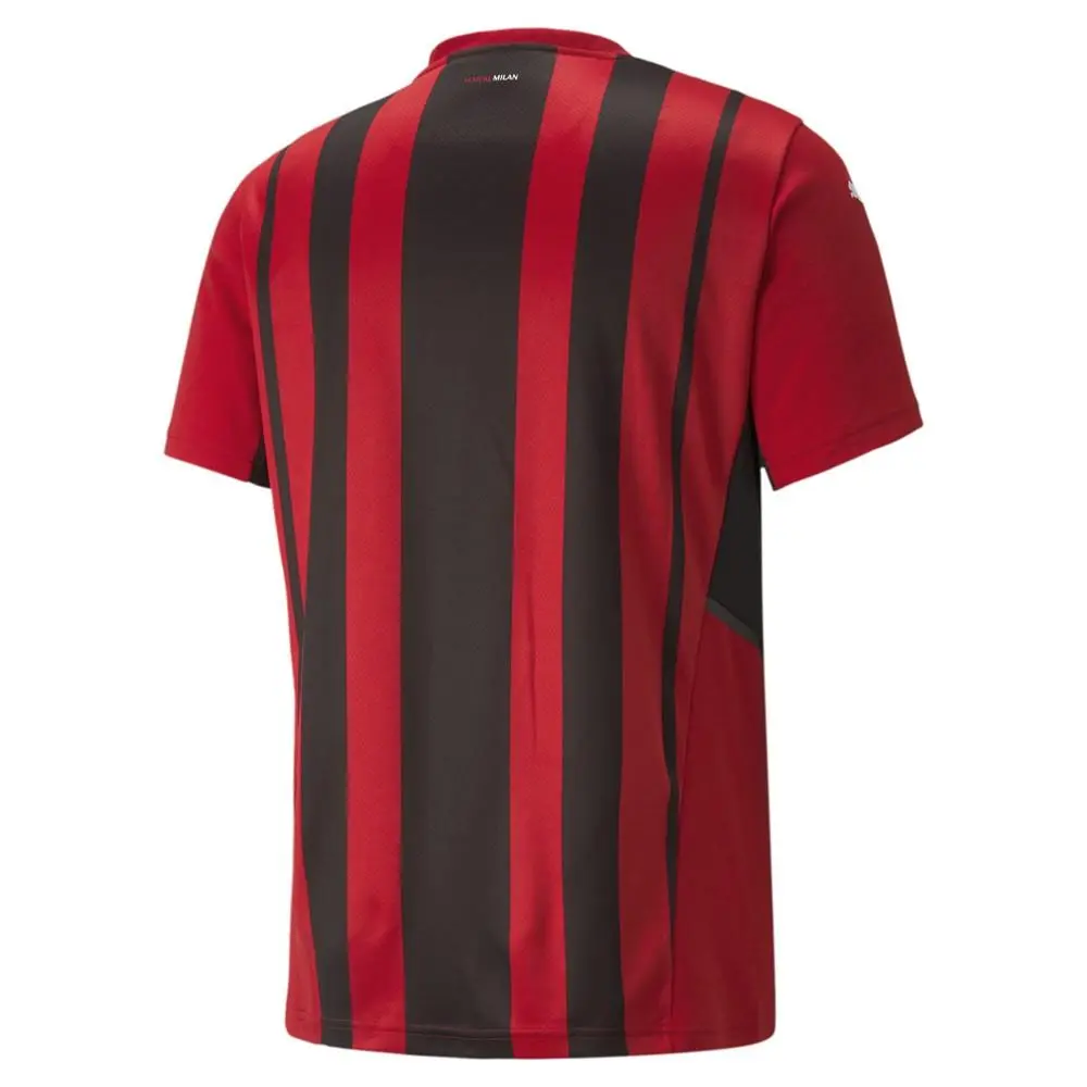 Puma clothing - PUMA Ac Milan VNeck Short Sleeve Home Shirt Replica Soccer Jersey - 75912201 - Red 0