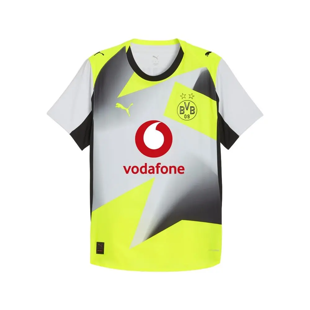 Puma Borussia Dortmund Authentic Away Crew Neck Short Sleeve Socc Borussia Dortmund Away Crew Neck Short Sleeve Soccer Jersey Mens