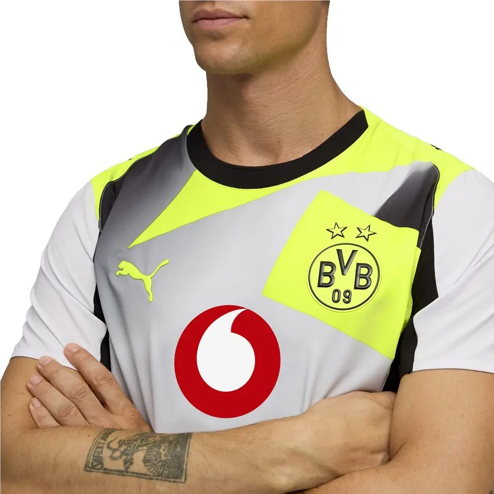 Puma clothing - PUMA Borussia Dortmund Authentic Away Crew Neck Short Sleeve Socc - 78010302 - Grey 11