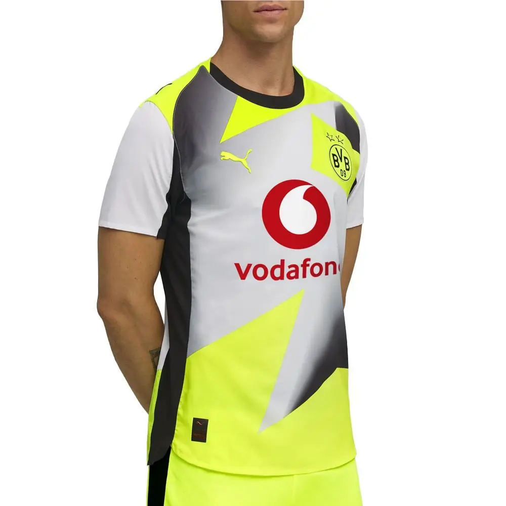 Puma clothing - PUMA Borussia Dortmund Authentic Away Crew Neck Short Sleeve Socc - 78010302 - Grey 8