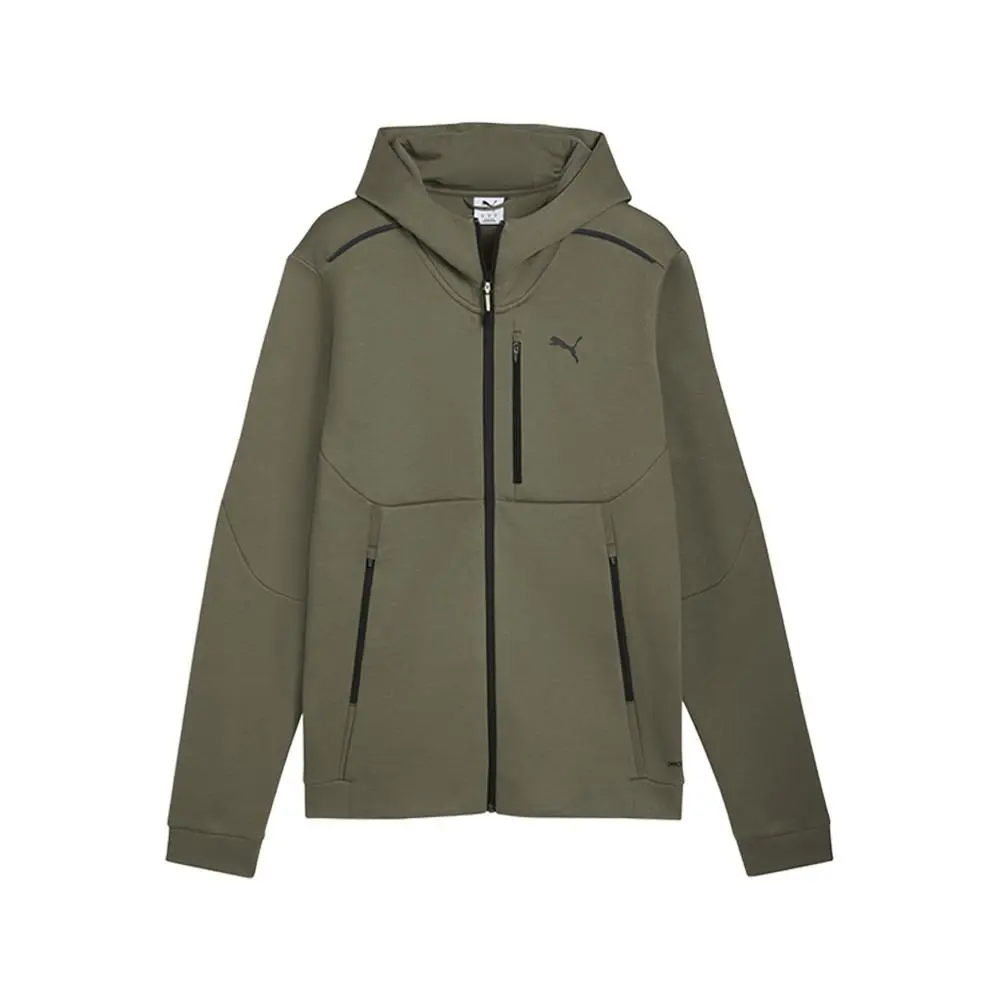 Puma Pumatech Full Zip Hoodie Mens Green Casual Outerwear 63441581