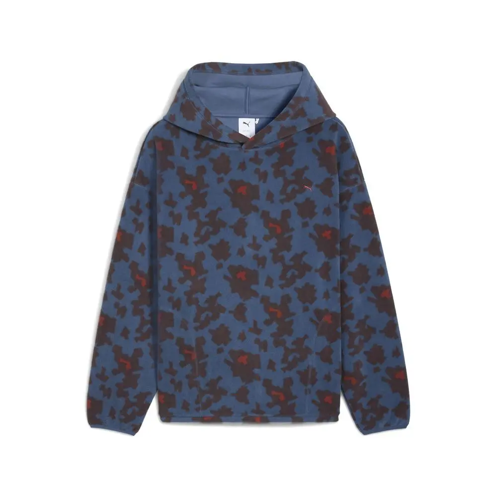 Puma Special Items Graphic Fleece Pullover Hoodie Mens Blue Casual Outerwear 632