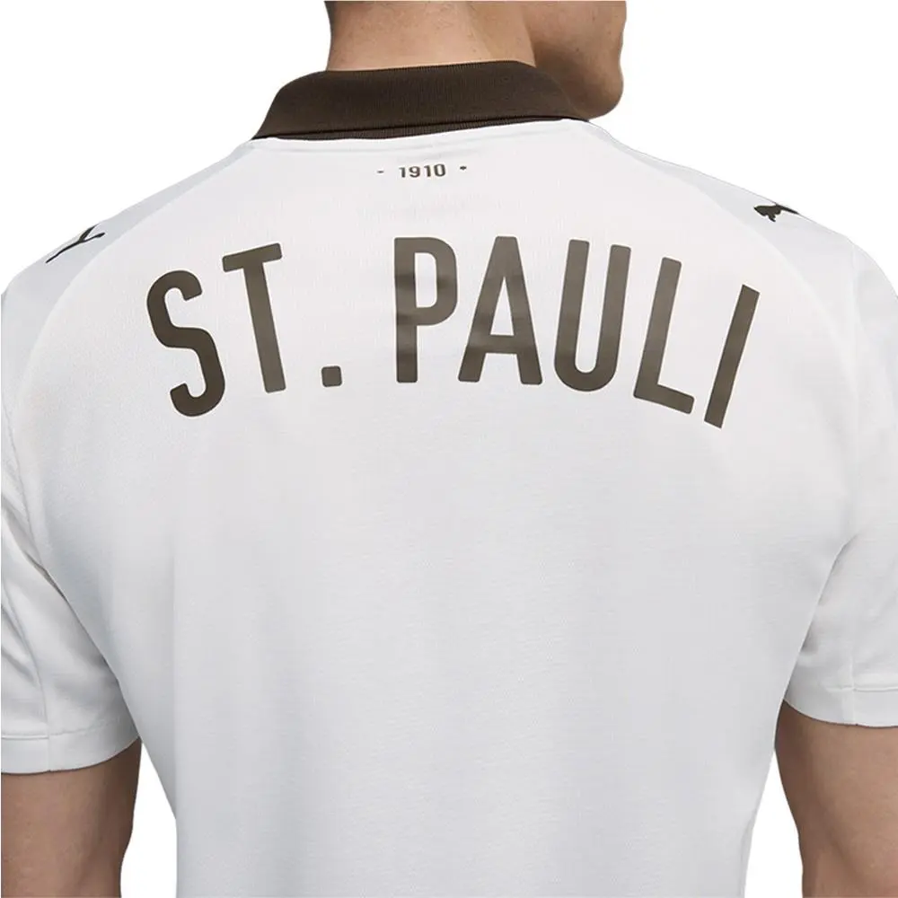 Puma clothing - PUMA Fc St. Pauli 2526 Away Short Sleeve Soccer Jersey - 78306902 - Brown, White 9