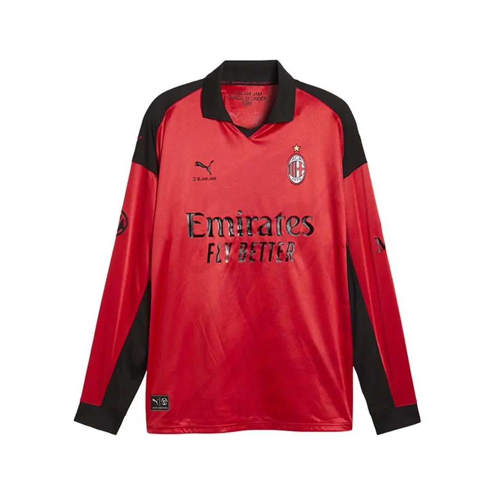 Puma Ac Milan X Slam Jam Limited Edition Long Sleeve Jersey Mens Red 78763602