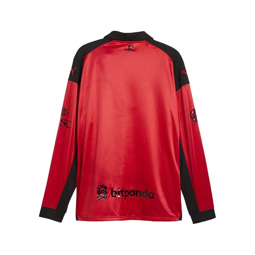 Puma clothing - PUMA Ac Milan X Slam Jam Limited Edition Long Sleeve Jersey - 78763602 - Red 0