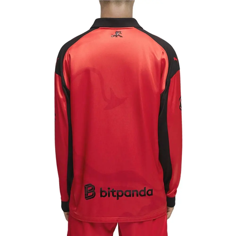 Puma clothing - PUMA Ac Milan X Slam Jam Limited Edition Long Sleeve Jersey - 78763602 - Red 2