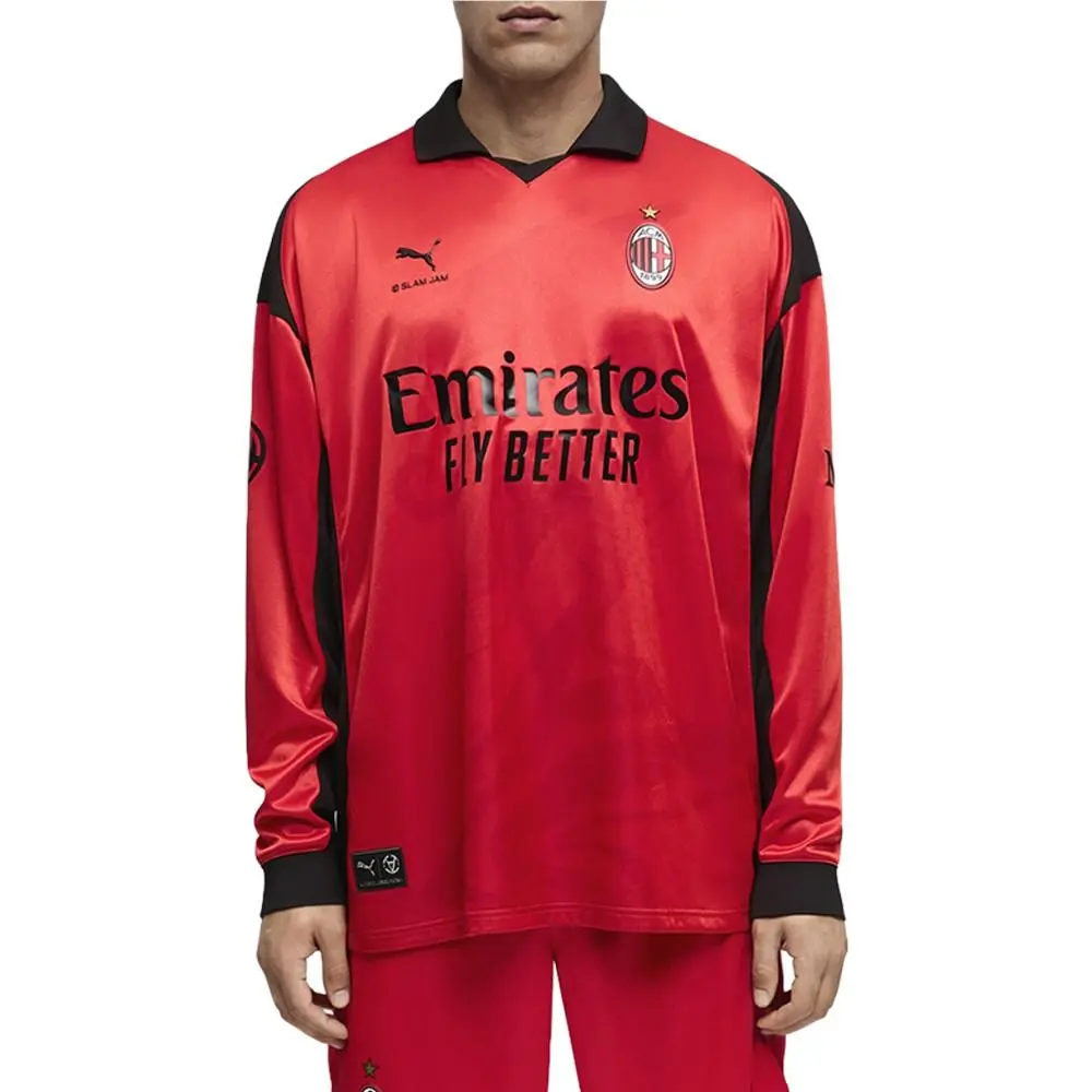 Puma clothing - PUMA Ac Milan X Slam Jam Limited Edition Long Sleeve Jersey - 78763602 - Red 8