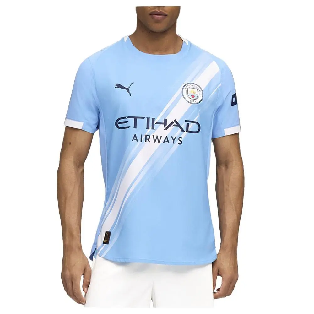 Puma Manchester City F.c. Crew Neck Short Sleeve Home Soccer Jersey Me