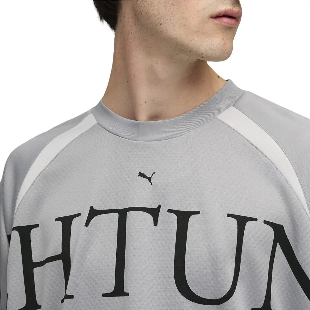 Puma clothing - PUMA Nine To Five VNeck Long Sleeve Jersey - 63250463 - Grey 11