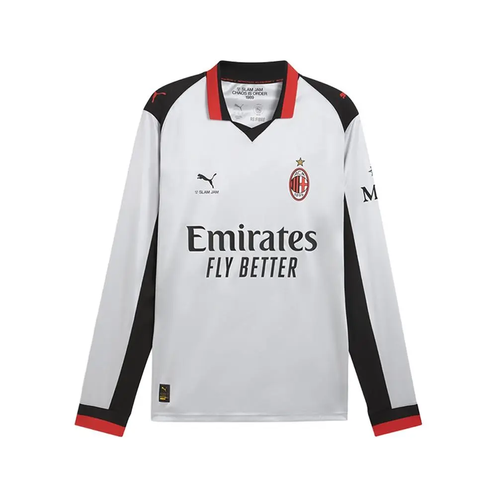 Ac Milan X Slam Jam Long Sleeve Jersey Mens Grey 78763701 by Puma