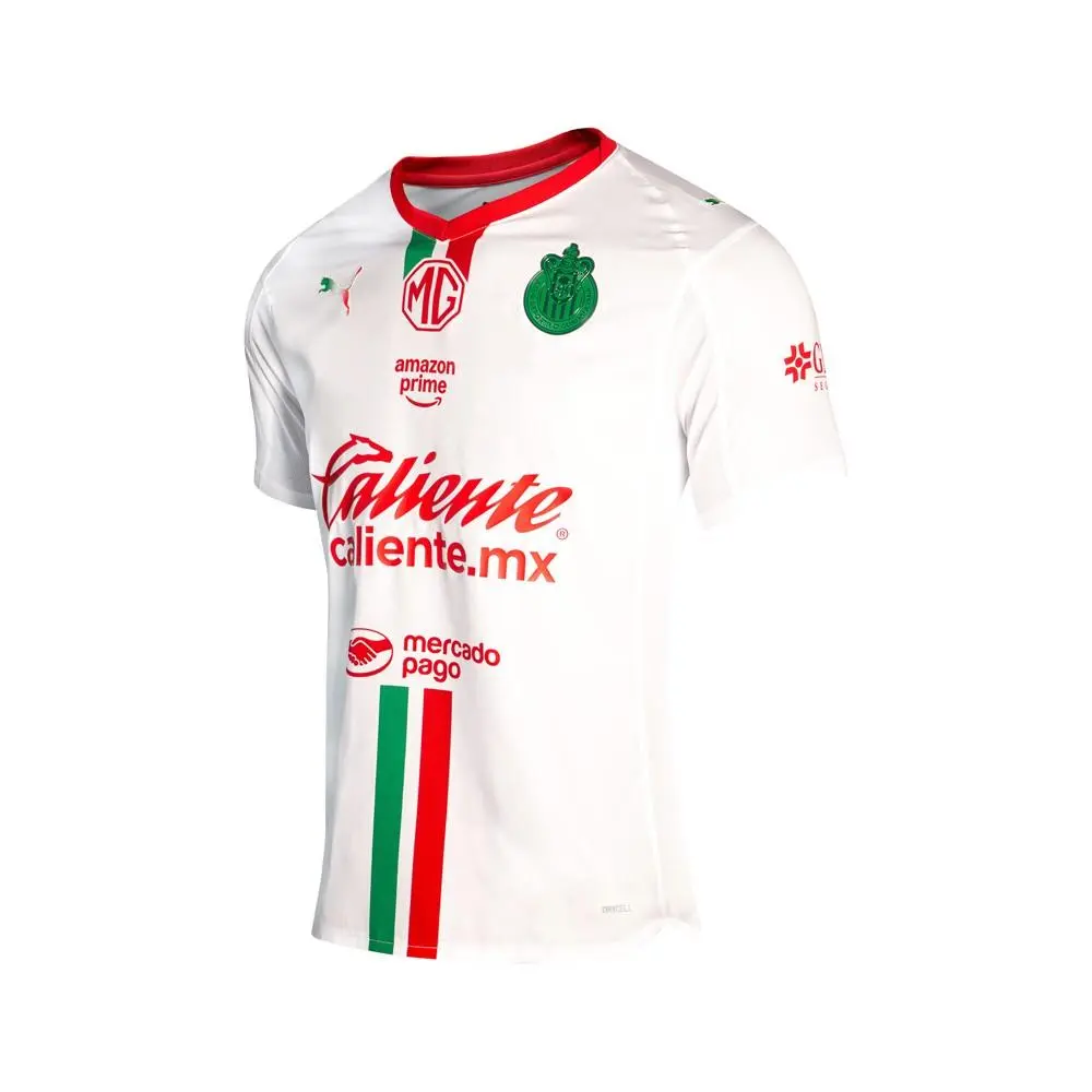 Puma clothing - PUMA Chivas Crew Neck Short Sleeve Away Soccer Jersey Promo 2526 - 70689701 - White 1