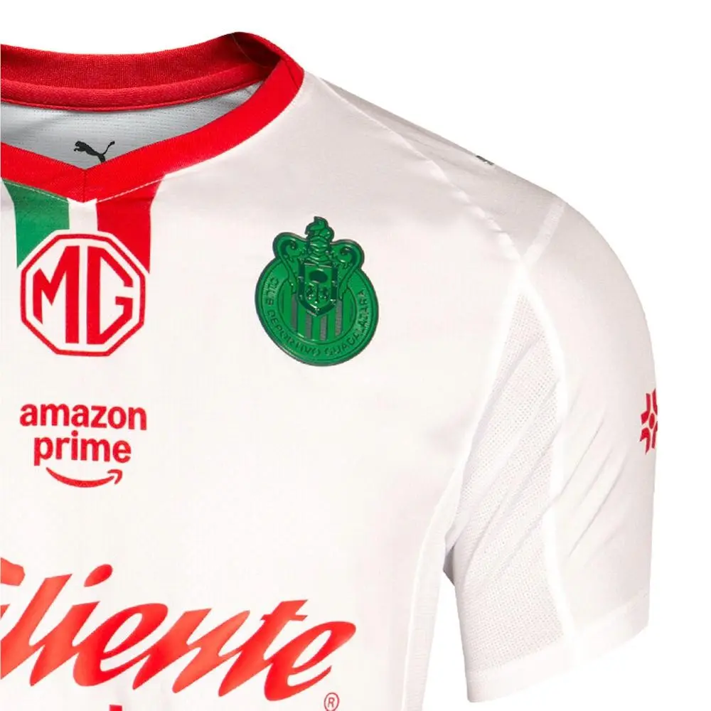 Puma clothing - PUMA Chivas Crew Neck Short Sleeve Away Soccer Jersey Promo 2526 - 70689701 - White 3