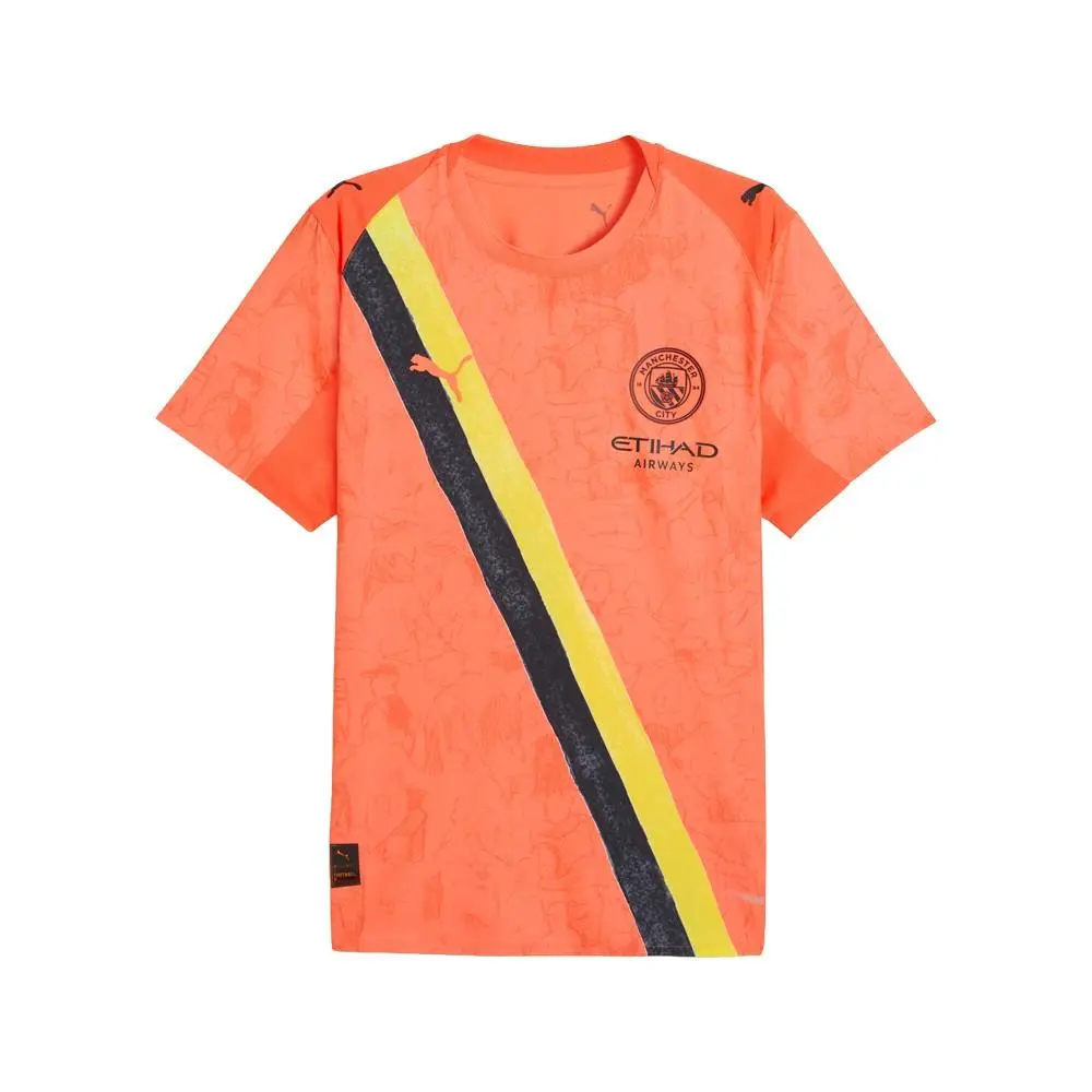 Puma X Kidsuper Manchester City F.c. Jersey Authentic with Box X Kidsuper Manchester City F.c. Jersey Mens Orange 781