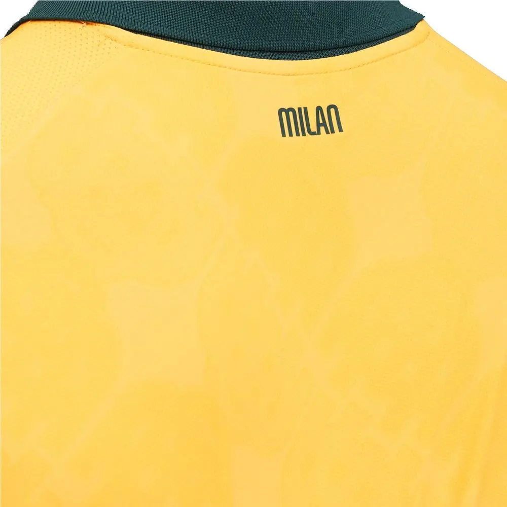 Puma clothing - PUMA Ac Milan Third Collared Short Sleeve Soccer Jersey Authentic - 77997803 - Yellow 3
