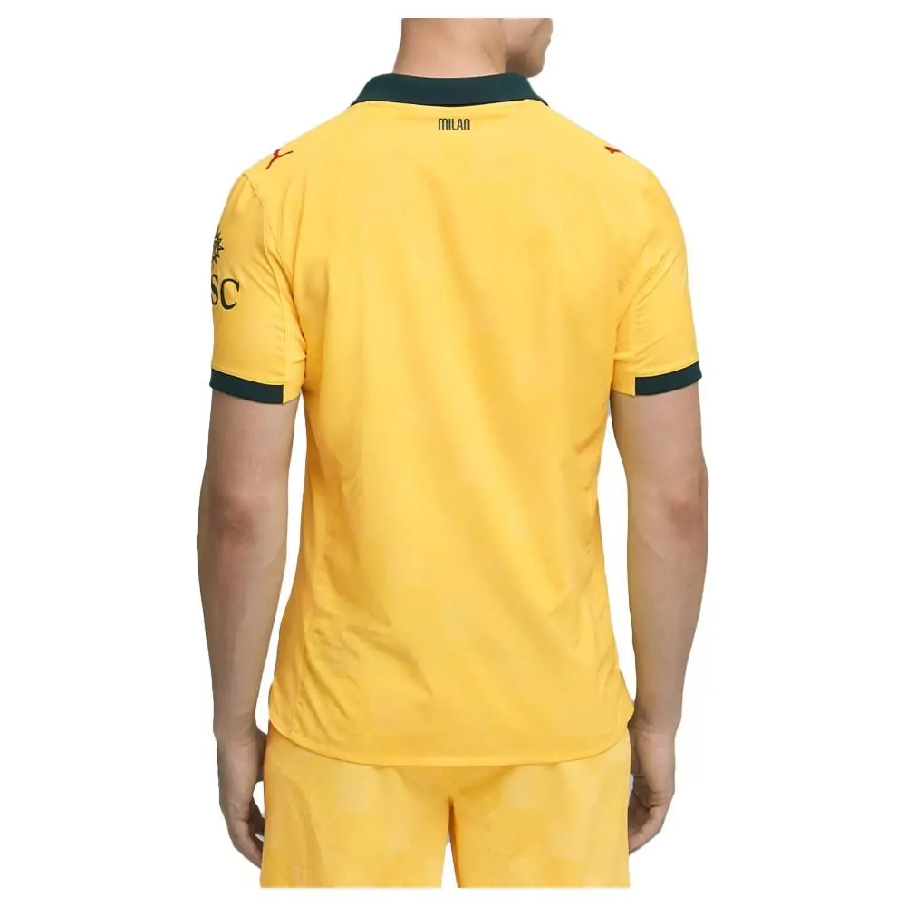 Puma clothing - PUMA Ac Milan Third Collared Short Sleeve Soccer Jersey Authentic - 77997803 - Yellow 7
