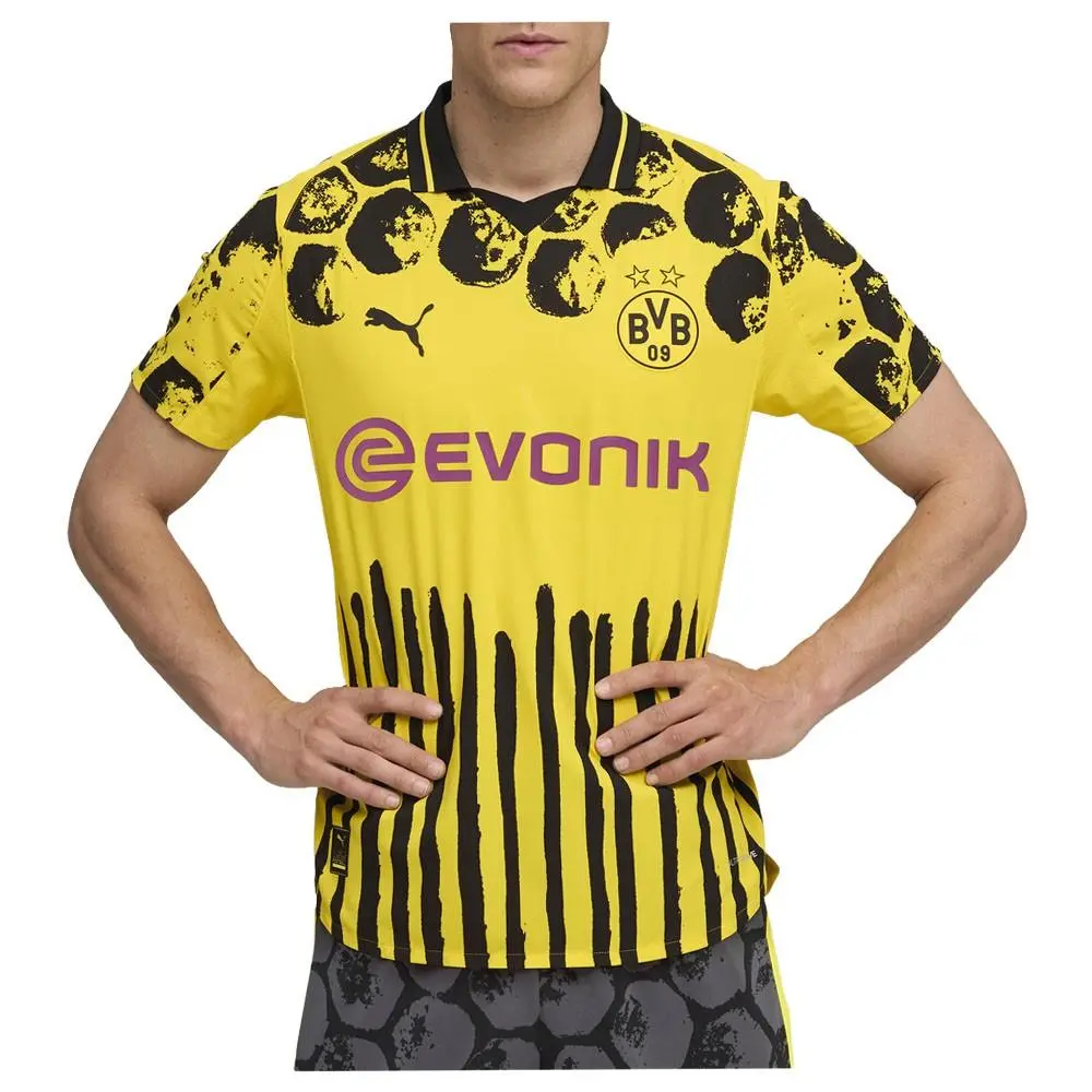 Puma clothing - PUMA  X Kidsuper Borussia Dortmund Authentic Soccer Jersey - 78268002 - Yellow 1