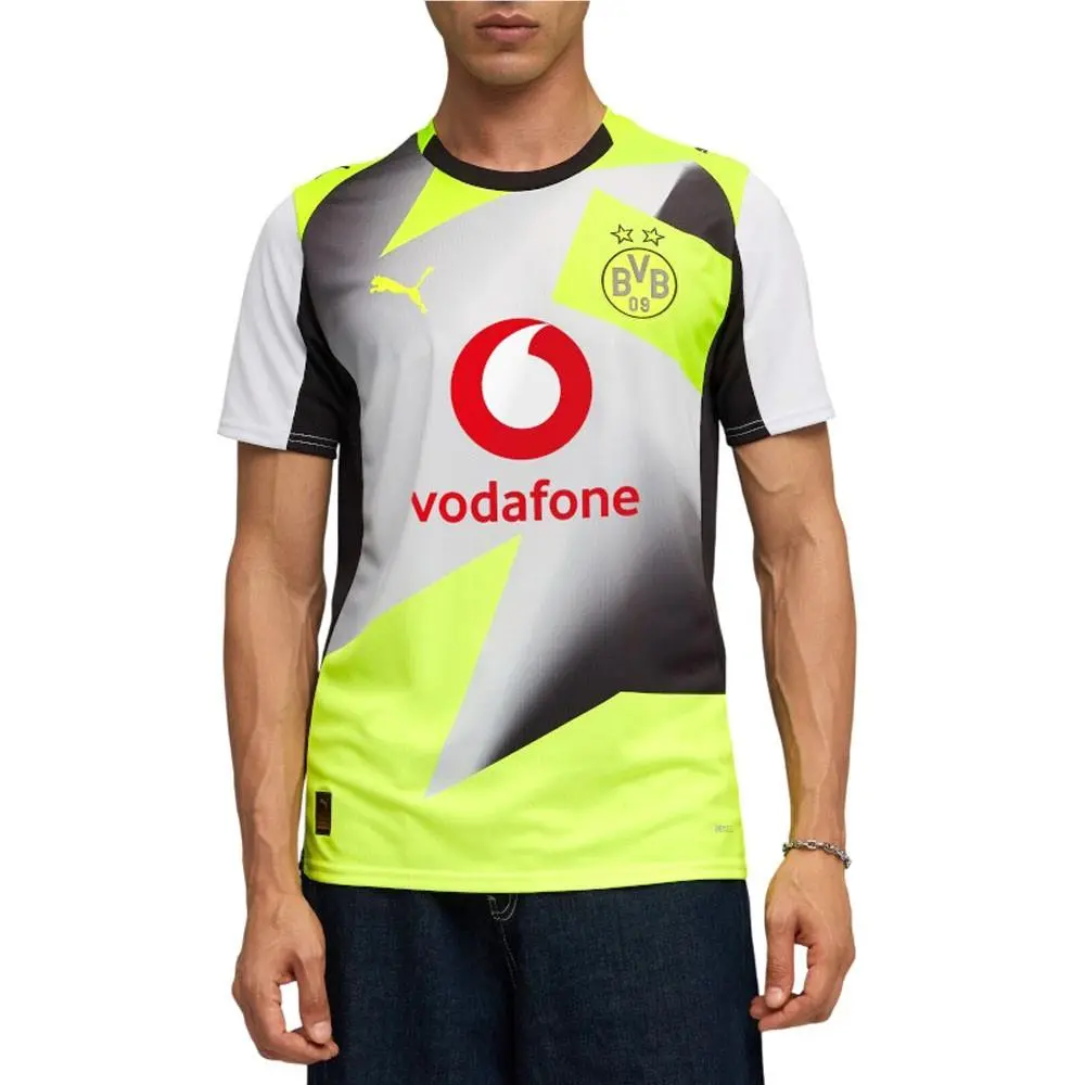Puma clothing - PUMA Bvb Away Crew Neck Short Sleeve Replica Jersey - 78010402 - Grey 1