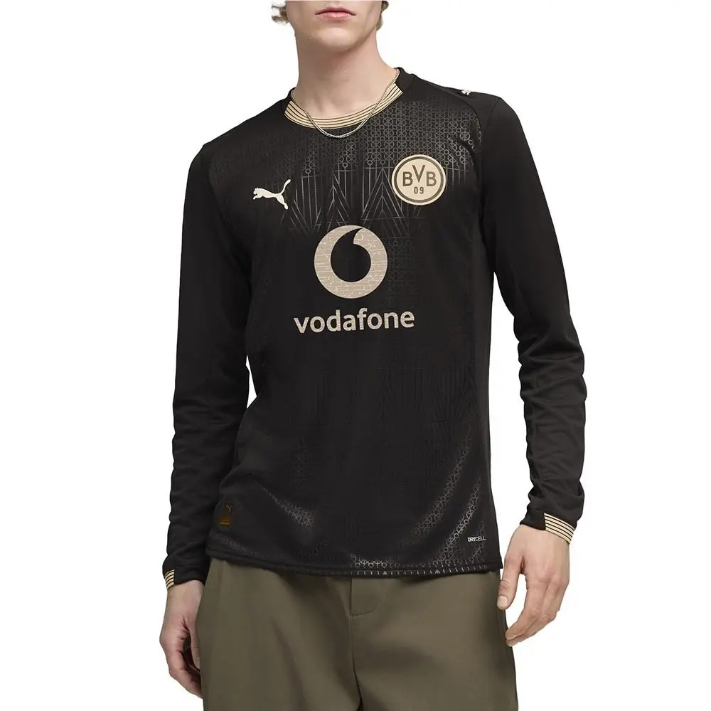 Puma clothing - PUMA Borussia Dortmund Special Edition Crew Neck Long Sleeve Socc - 78739123 - Black 1