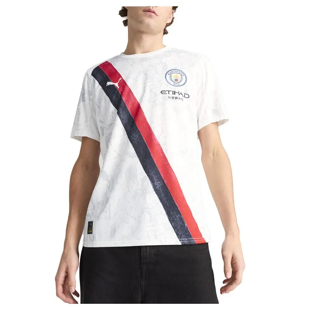 Puma clothing - PUMA  X Kidsuper Manchester City F.C. Crew Neck Short Sleeve Socc - 78106807 - Black, White 5