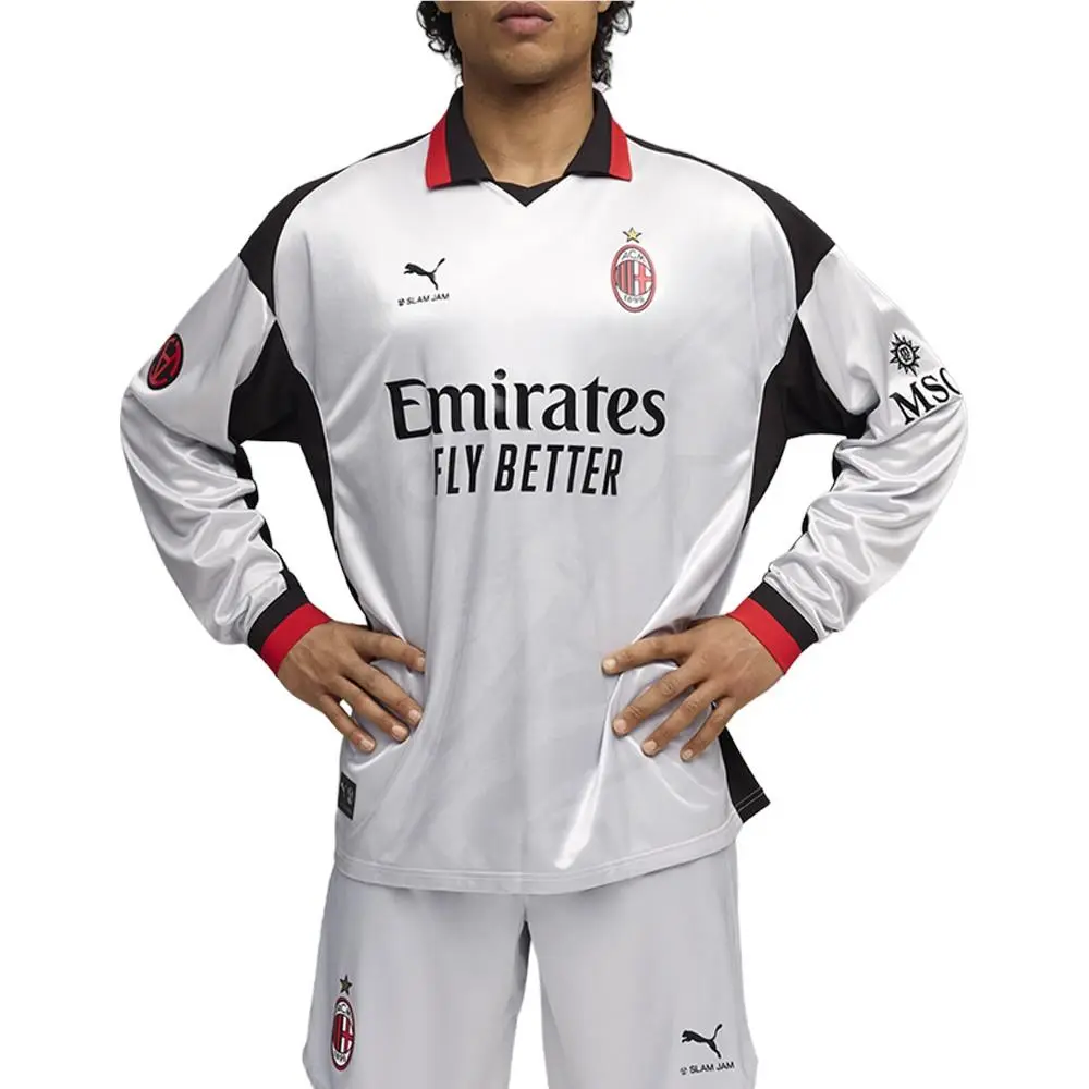 Puma clothing - PUMA Ac Milan X Slam Jam Limited Edition Long Sleeve Jersey - 78763601 - Grey 1