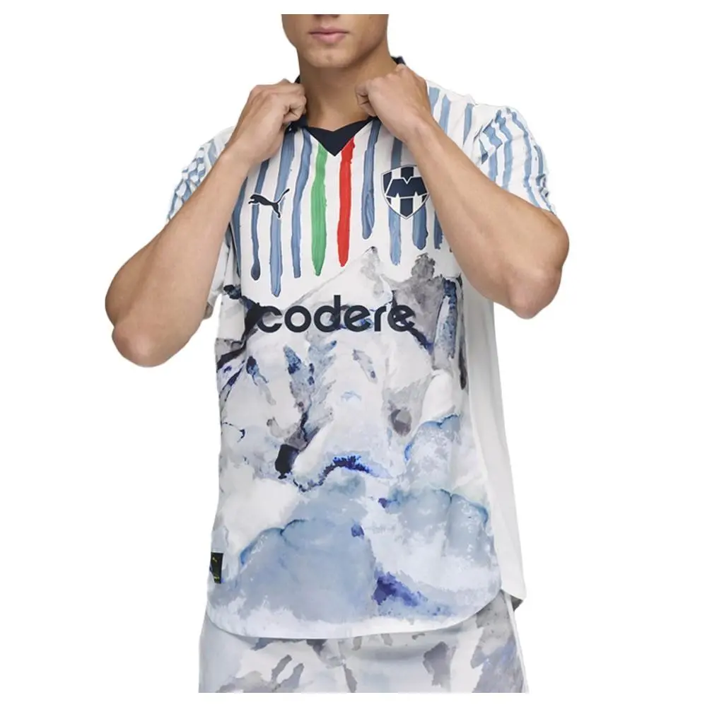 Puma clothing - PUMA  X Kidsuper Cf Monterrey Authentic Collared Short Sleeve Rep - 78145312 - White 1