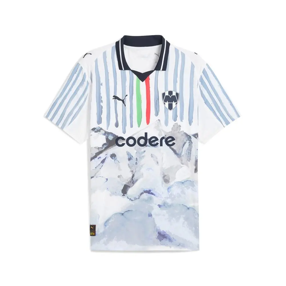 Puma clothing - PUMA  X Kidsuper Cf Monterrey Authentic Collared Short Sleeve Rep - 78145312 - White 4