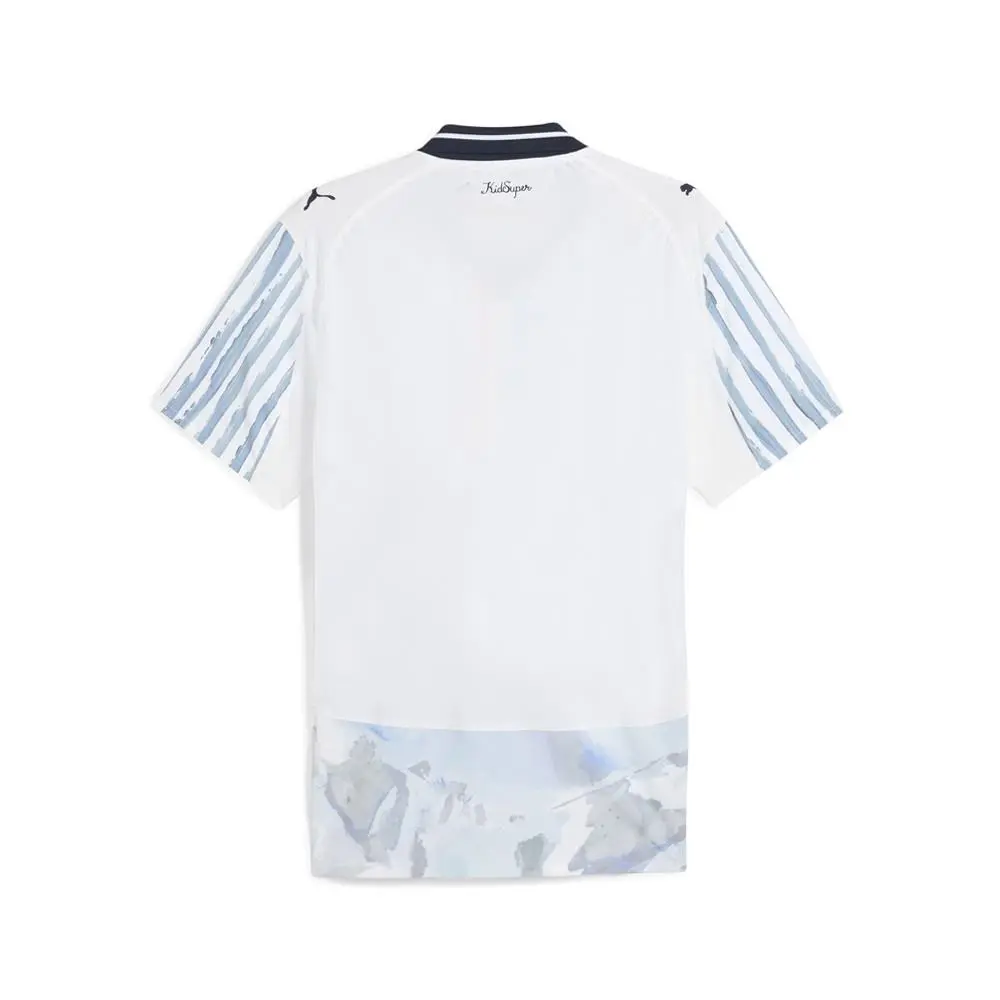 Puma clothing - PUMA  X Kidsuper Cf Monterrey Authentic Collared Short Sleeve Rep - 78145312 - White 5