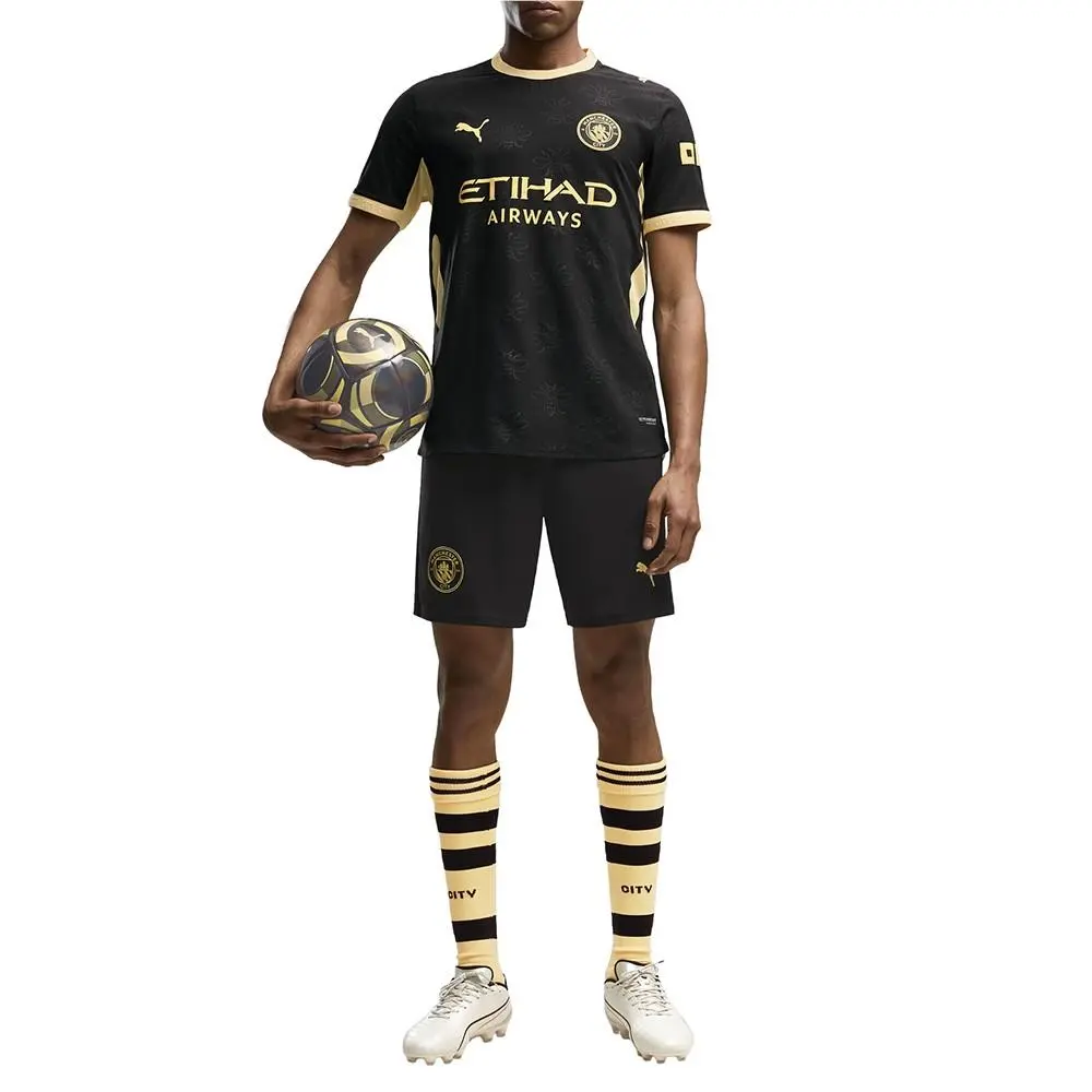 Puma clothing - PUMA Manchester City Away Authentic Soccer Jersey - 78433603 - Black 3