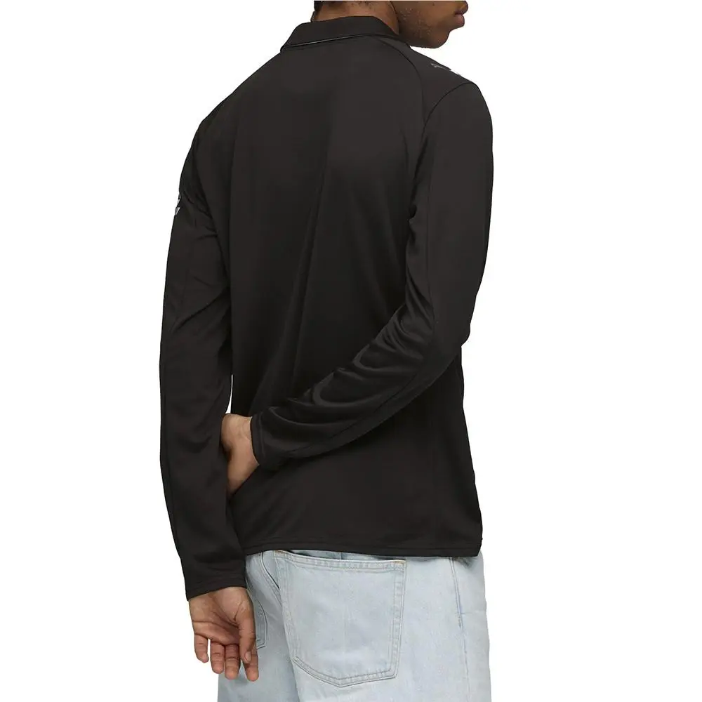 Puma clothing - PUMA Manchester City 2526 Away Collared Long Sleeve Soccer Jersey - 78035102 - Black 2