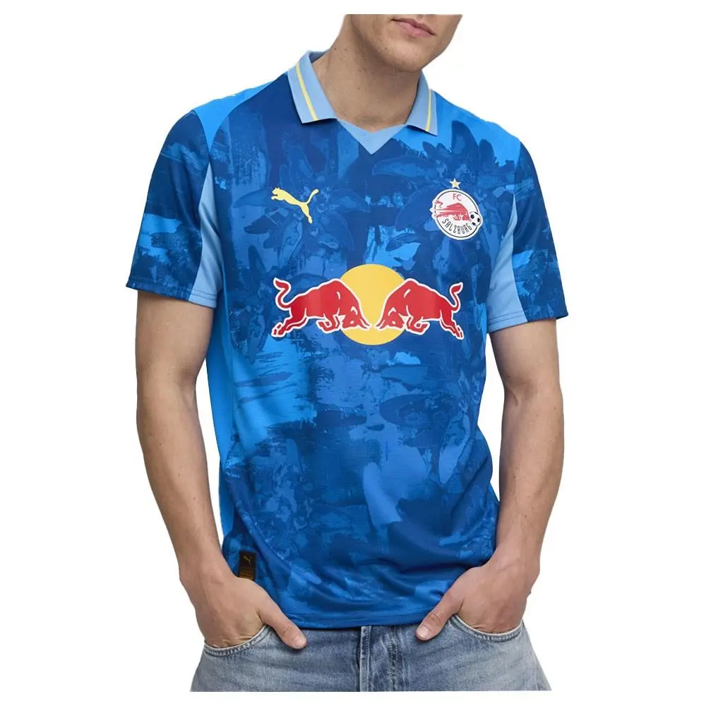 Puma clothing - PUMA  X Kidsuper Fc Red Bull Salzburg Crew Neck Short Sleeve Jers - 78274006 - Blue, Yellow 1