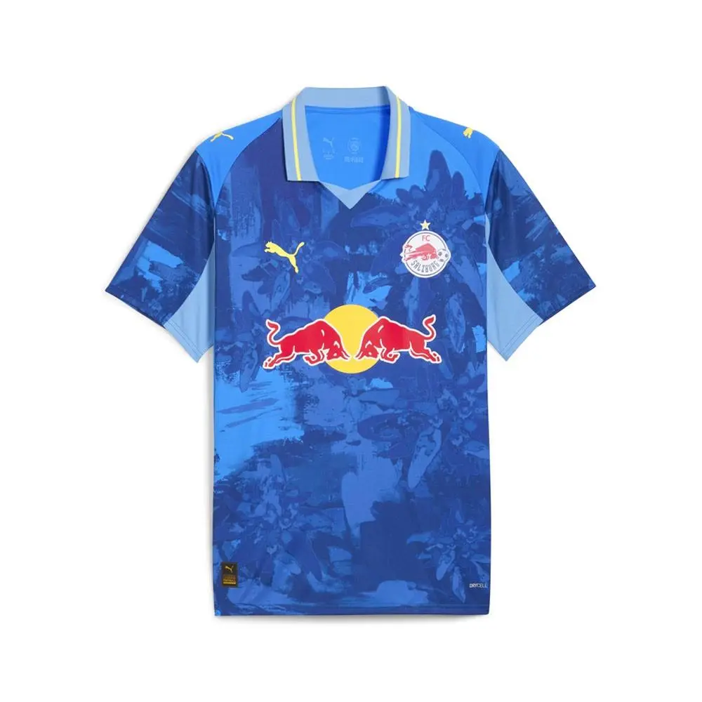 Puma clothing - PUMA  X Kidsuper Fc Red Bull Salzburg Crew Neck Short Sleeve Jers - 78274006 - Blue, Yellow 3