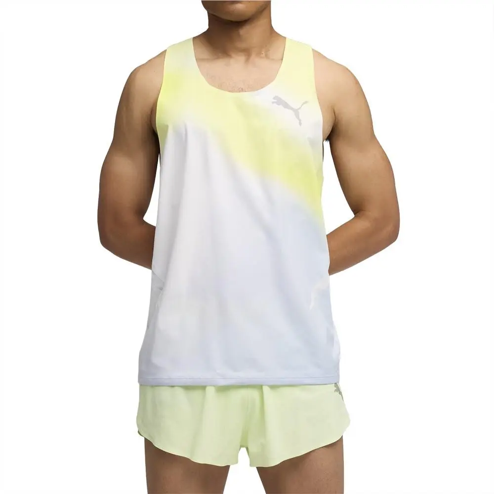 Puma clothing - PUMA Lightspeed Ultraweave Graphic Crew Neck Singlet Tank Top - 52856442 - Grey 6