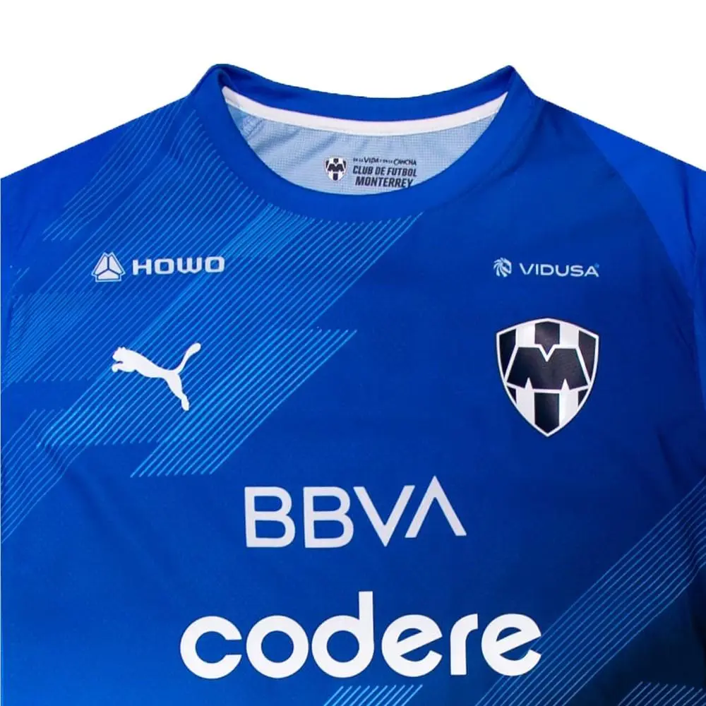 Puma clothing - PUMA Monterrey Alternative Promo 2526 Collared Short Sleeve Socce - 70701401 - Blue 1