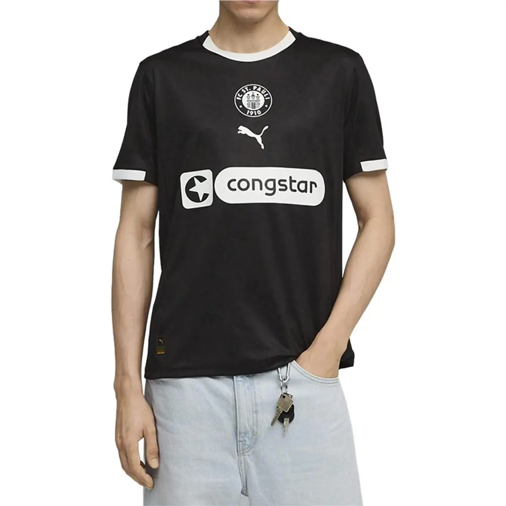 Puma clothing - PUMA St. Pauli 2526 Third Crew Neck Short Sleeve Soccer Jersey - 78307403 - Black 1