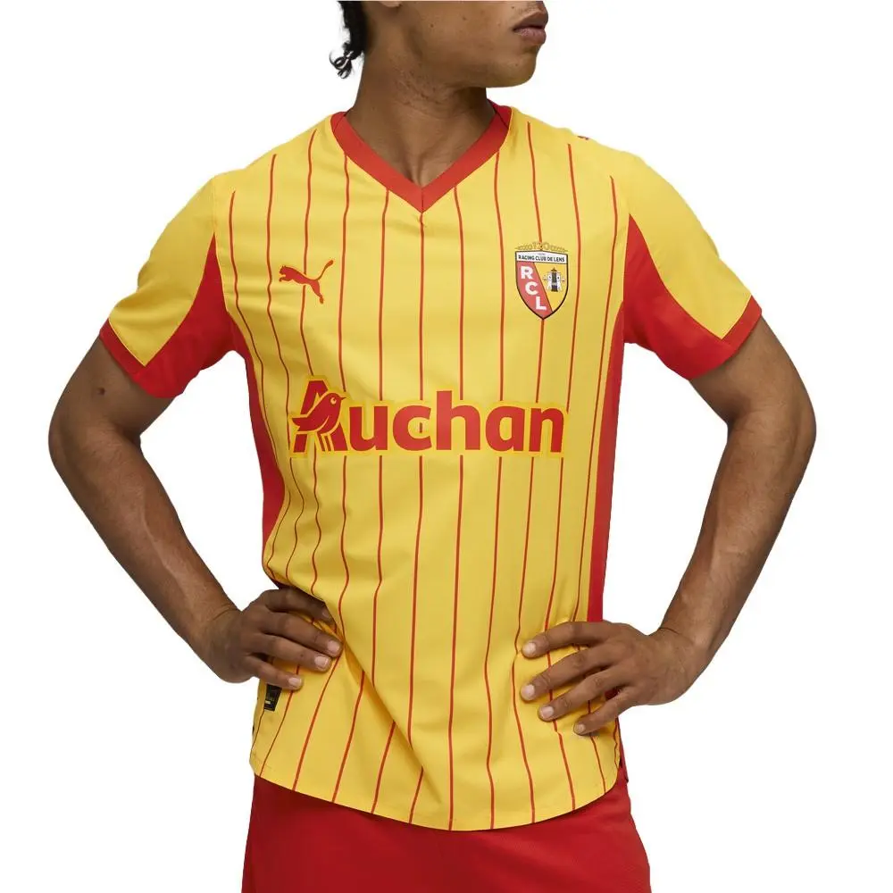 Puma clothing - PUMA Rcl Crew Neck Short Sleeve Home Authentic Soccer Jersey - 77972701 - Yellow 1