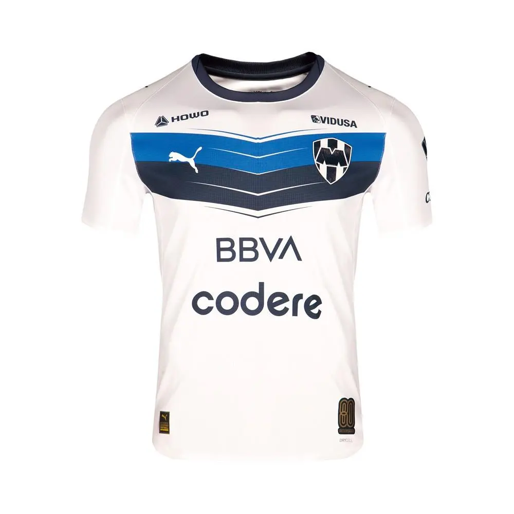 Puma clothing - PUMA Monterrey Shirt Crew Neck Short Sleeve Soccer Away Replica J - 71358701 - White 6