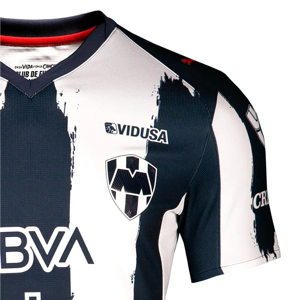 Puma clothing - PUMA Monterrey Home Crew Neck Short Sleeve Soccer Jersey - 71358601 - Blue 3