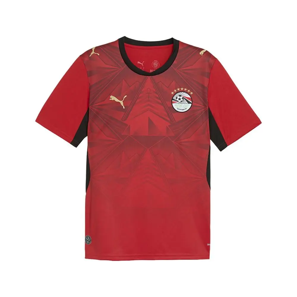 Puma clothing - PUMA Egypt Home Crew Neck Short Sleeve Soccer Jersey - 78355201 - Red 5