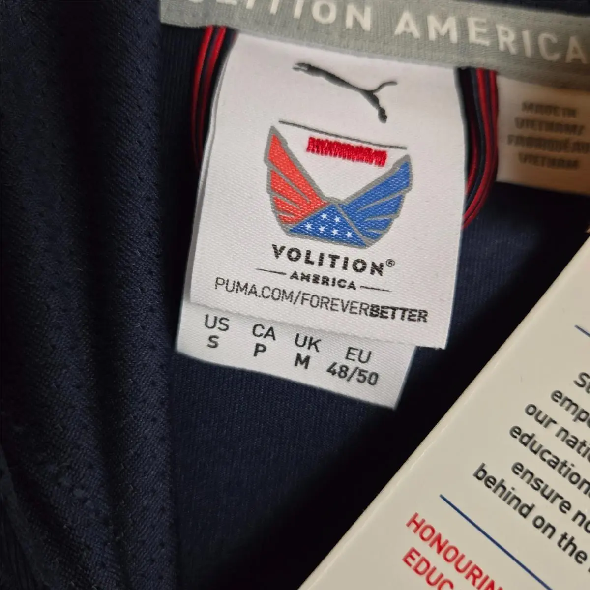 Puma clothing - wind water golf casual performance wind shirt polo long sleeve stretchy wicking chest length anorak pullover sweatshirt usa red white blue folds of honor polyester spandex hood hooded hoodie hoody - Blue 8