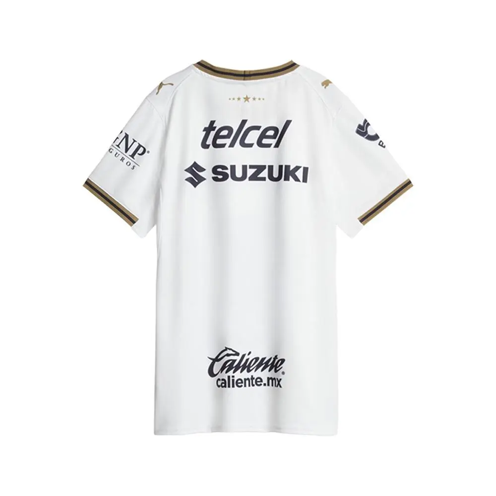 Puma clothing - PUMA Pumas Unam Away Estadio 2627 Soccer Jersey - 71409901 - White (UPC: 199262330519) 0