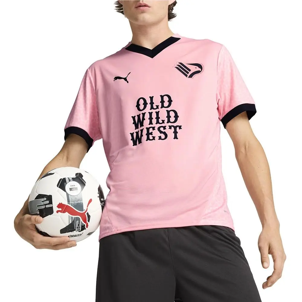 Puma clothing - PUMA Palermo F.C. 2425 Home Replica Soccer Jersey - 77902301 - Pink (UPC: 197672236803) 1