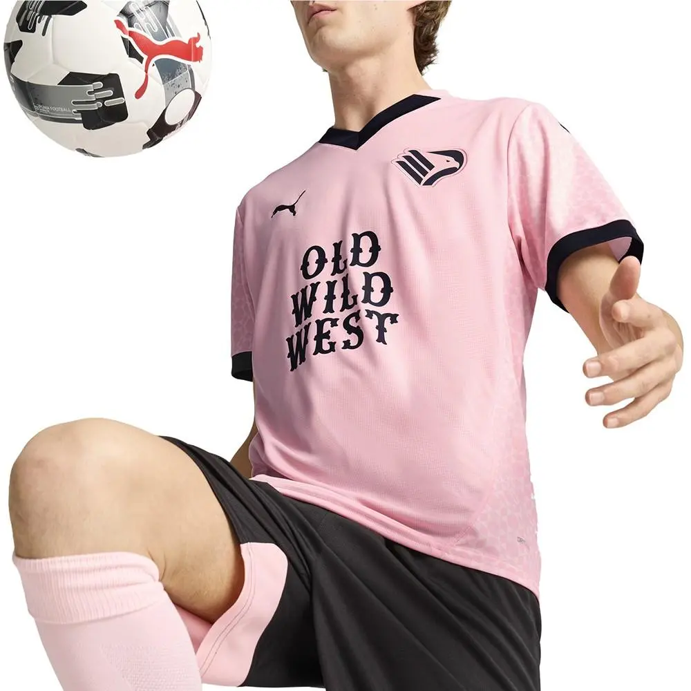 Puma clothing - PUMA Palermo F.C. 2425 Home Replica Soccer Jersey - 77902301 - Pink (UPC: 197672236803) 5